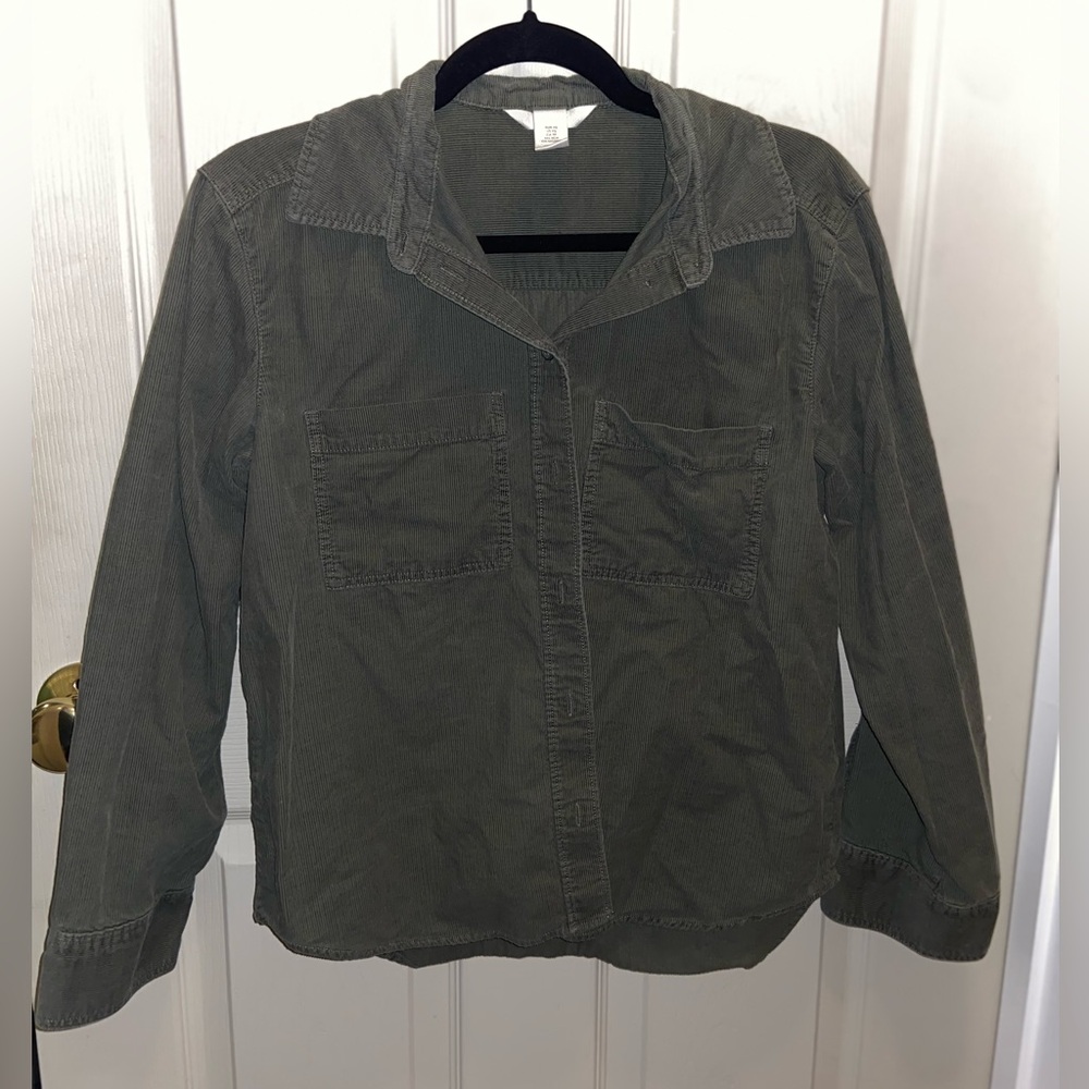 H&M Khaki Utility Jacket for Women